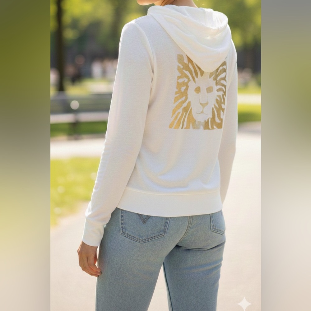 Women's Cream Hoodie Jacket FINAL $19